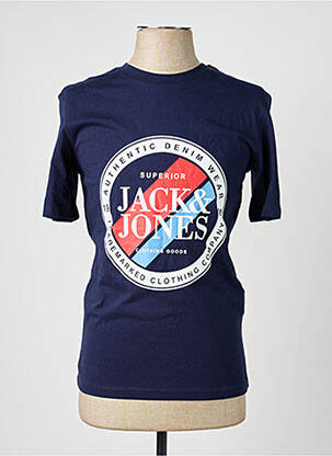 T-shirt bleu JACK & JONES homme