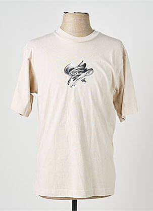 T-shirt manches courtes manches courtes beige JACK & JONES homme