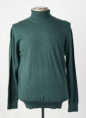 Pull col roulé vert PRESLEY AND SUN homme