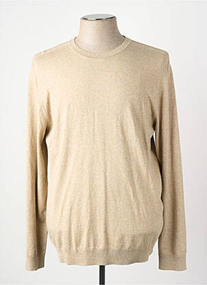 Pull col rond beige SELECTED homme