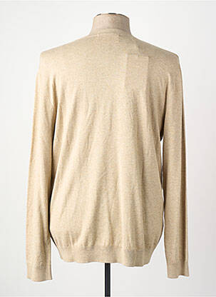 Pull col rond beige SELECTED homme