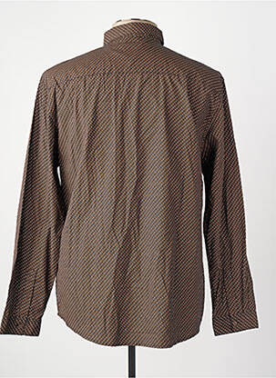 Chemise manches longues manches longues marron TOM TAILOR homme