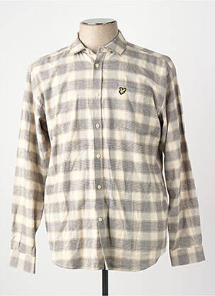 Chemise manches longues beige LYLE & SCOTT homme