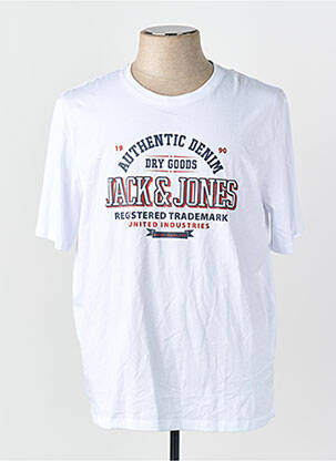 T-shirt blanc JACK & JONES homme