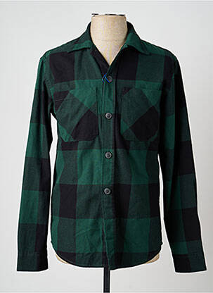 Chemise manches longues vert JACK & JONES homme