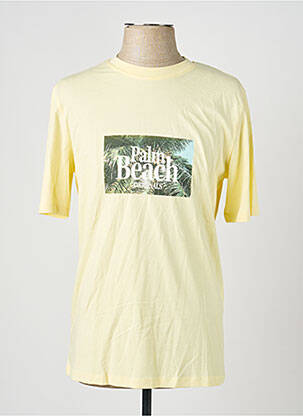 T-shirt jaune JACK & JONES homme