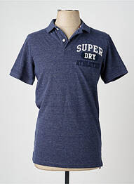 Polo manches courtes manches courtes bleu SUPERDRY homme