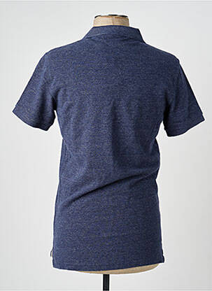 Polo manches courtes manches courtes bleu SUPERDRY homme