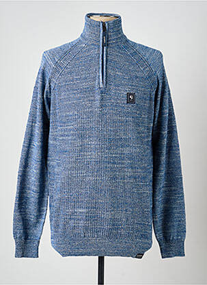Pull col roulé bleu GARCIA homme