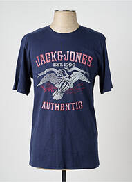 T-shirt bleu JACK & JONES homme