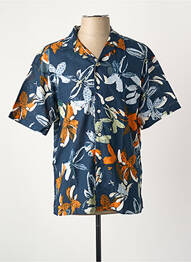 Chemise manches courtes bleu JACK & JONES homme