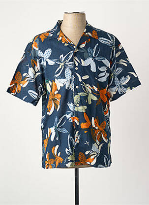 Chemise manches courtes bleu JACK & JONES homme