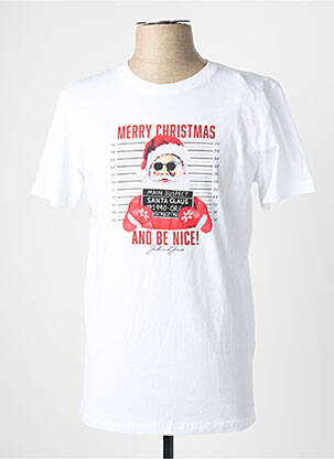 T-shirt blanc JACK & JONES homme