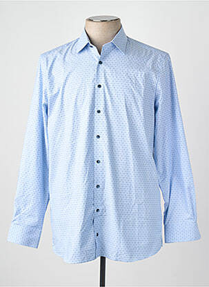 Chemise manches longues bleu OLYMP homme