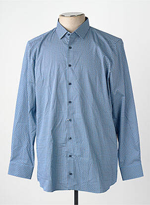 Chemise manches longues bleu OLYMP homme