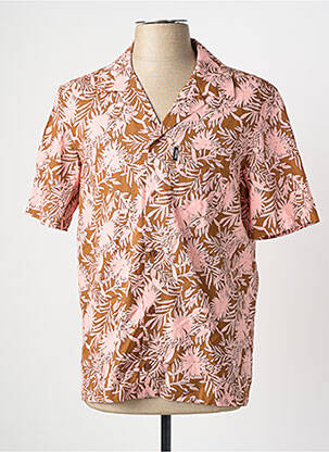 Chemise manches courtes marron ANTWRP homme