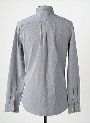 Chemise manches longues gris SUPERDRY homme