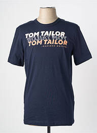 T-shirt coupe droite manches courtes bleu TOM TAILOR homme