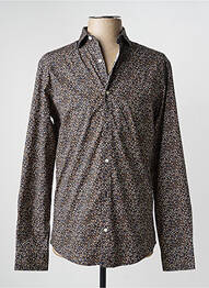 Chemise manches longues marron JACK & JONES homme