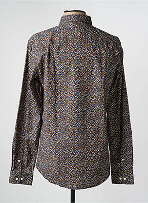 Chemise manches longues marron JACK & JONES homme