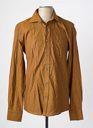 Chemise manches longues marron LE FABULEUX MARCEL DE BRUXELLES homme