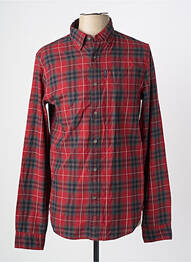Chemise manches longues manches longues rouge SUPERDRY homme