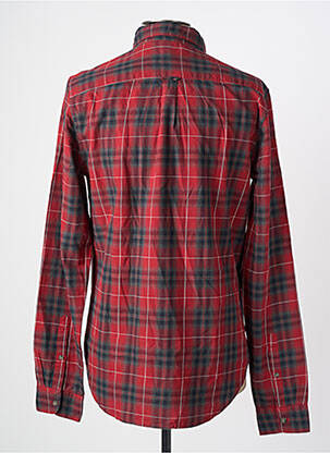 Chemise manches longues manches longues rouge SUPERDRY homme