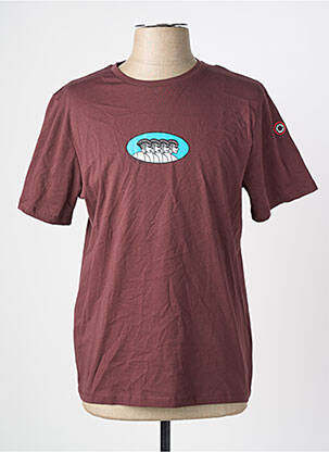 T-shirt marron CYCLO CLUB MARCEL  homme