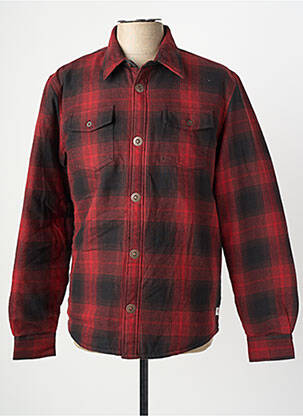 Chemise manches longues rouge PETROL INDUSTRIES homme