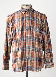 Chemise manches longues marron FYNCH-HATTON homme