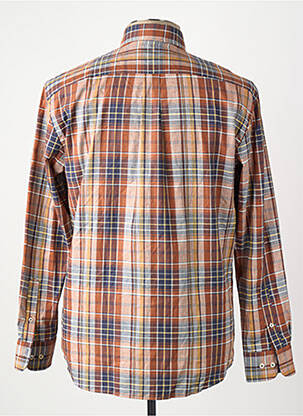 Chemise manches longues marron FYNCH-HATTON homme