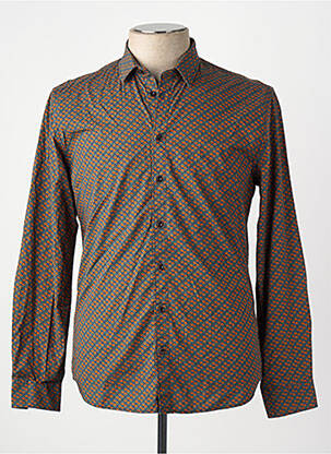 Chemise manches longues marron NO EXCESS homme