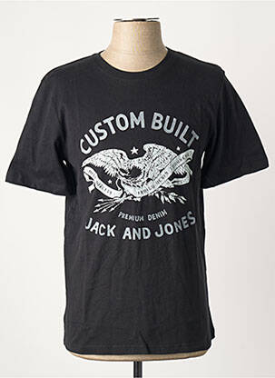 T-shirt noir JACK & JONES homme