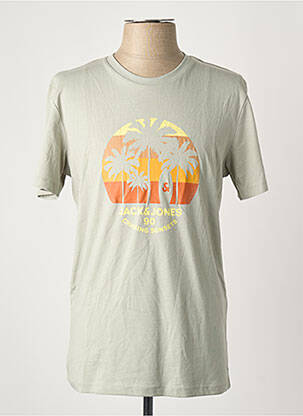 T-shirt beige JACK & JONES homme