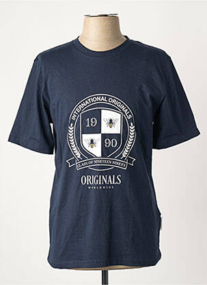 T-shirt bleu JACK & JONES homme