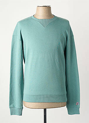Pull col rond vert JACK & JONES homme