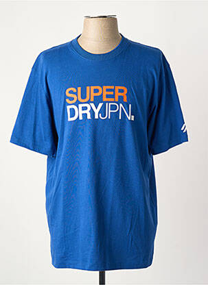T-shirt bleu SUPERDRY homme