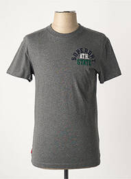 T-shirt gris SUPERDRY homme