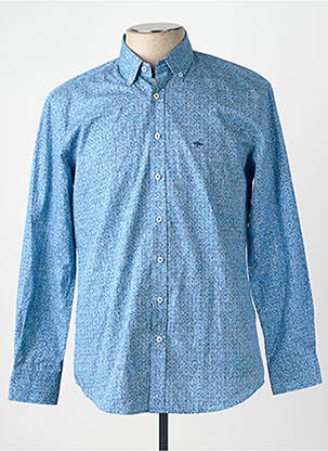 Chemise manches longues bleu FYNCH-HATTON homme