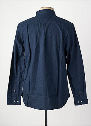 Chemise manches longues bleu SUPERDRY homme