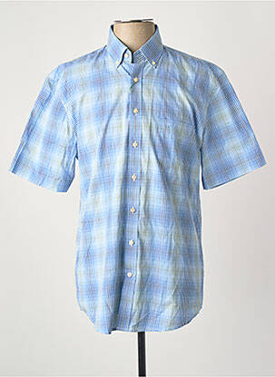 Chemise manches courtes bleu FYNCH-HATTON homme