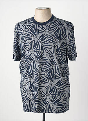 T-shirt coupe droite manches courtes bleu TOM TAILOR homme