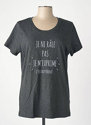 T-shirt noir MONSIEUR TSHIRT femme