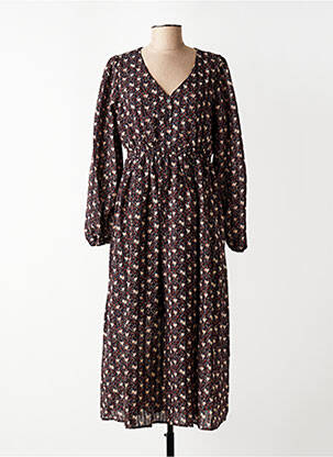Robe longue marron MOLLY BRACKEN femme