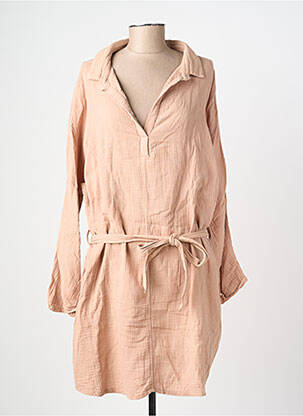 Robe mi-longue beige CIRCLE OF TRUST femme
