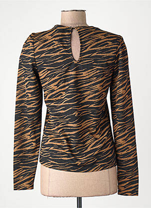 T-shirt coupe droite marron ONLY femme