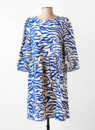 Robe courte col rond bleu VILA femme