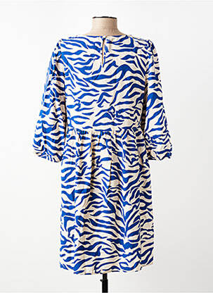 Robe courte col rond bleu VILA femme