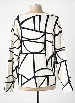 Pull blanc ZABAIONE femme