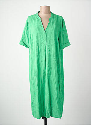 Robe courte col v vert CARMAKOMA femme